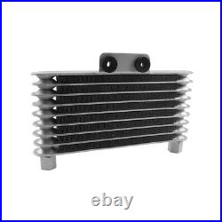 1× Motorbike Oil Cooler Aluminum Engine Oil Cooling Radiator 125-250cc Universal