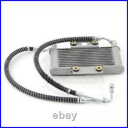 1× Universal Engine Oil Cooler Radiator For Motorcycle Dirt Pit Bike 150-250CC