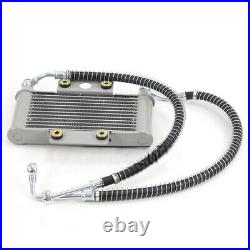 1× Universal Engine Oil Cooler Radiator For Motorcycle Dirt Pit Bike 150-250CC