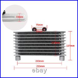 CNC Aluminum Engine Oil Cooler Cooling Radiator For 125CC-250CC Motorcycle Part