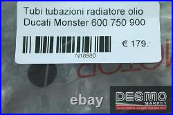 Ducati Monster 600 750 900 Oil Cooler Tube Pipe Line Radiator N18980