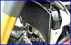 Ducati Streetfighter 2009 on R&G RACING black oil cooler & radiator cover
