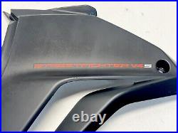 Ducati V4s Streetfighter Right Lower Side Fairing Oil Cooler Cover Blk 4801a661a
