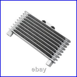 Engine Aluminum Oil Cooler Cooling Radiator For 125-250CC Motorcycle ATV Silver