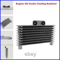 Engine Oil Cooler Cooling Radiator For 125CC-250CC Motorcycle ATV Bike Aluminum