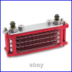 Motorcycle Red Oil Cooler Radiator Fit for 50 70 90 110CC Pit Dirt Bike SUV