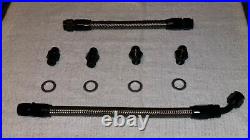 New Stainless Ducati Supersport Oil Cooler Lines Kit 91-97 600/750/900SS/SP BLK
