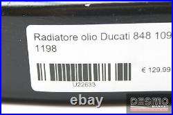 Oil cooler radiator Ducati 848 1098 1198 U22633