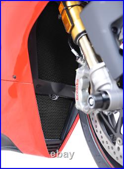 R&G BLACK Radiator Guard and Oil Cooler Guard Kit for Ducati Panigale V4S (2019)
