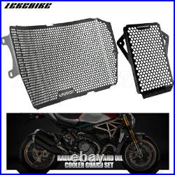 Radiator & Oil Cooler Guard Cover Protector Set For Ducati SuperSport 939/950 S
