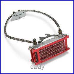 Red Oil Cooler Radiator Fit For 50 70 90 110CC Dirt Pit Bike Motorcycle×1